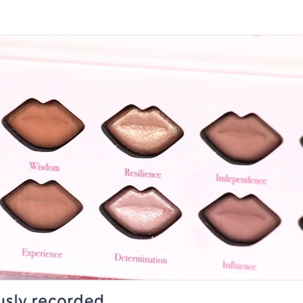 Laura Geller Lip-Shaped Eyeshadow Palette - Brown and Pink Hues